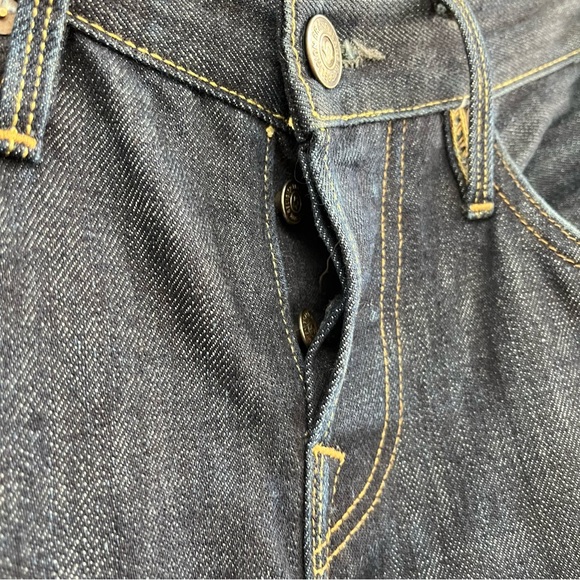 Men's True Religion Limited Edition Selvedge Size 32 Jeans Made In USA Raw Dark - Picture 5 of 10